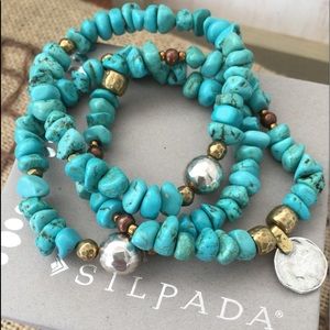 Silpada Turquoise Stretch Bracelets